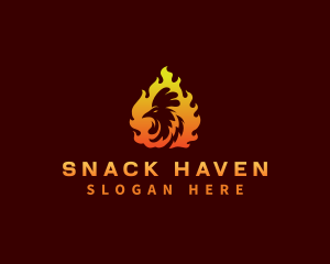 Fire Chicken Grill logo design