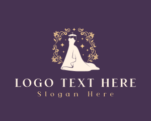 Luxury - Elegant Wedding Gown logo design