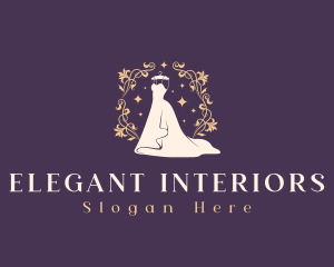 Elegant Wedding Gown logo design