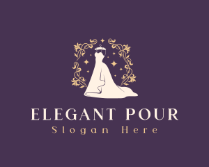 Elegant Wedding Gown logo design