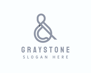 Gray - Gray Ampersand Typography logo design