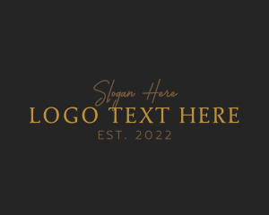 Luxury - Elegant Gold Business logo design