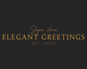 Elegant Gold Business logo design