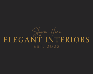 Elegant Gold Business logo design