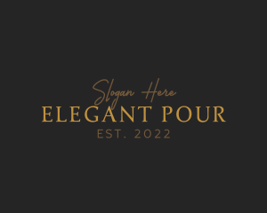 Elegant Gold Business logo design