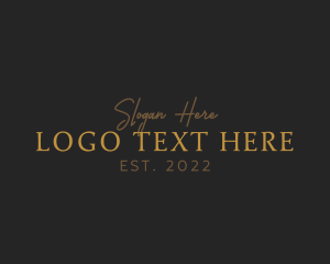 Elegant Gold Business Logo