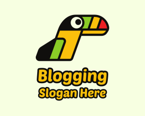 Hip Colorful Toucan Logo