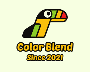 Hip Colorful Toucan logo design
