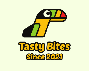 Puzzle - Hip Colorful Toucan logo design