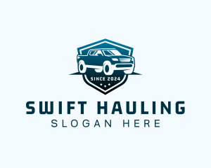 Hauling - Pickup Hauling Car logo design