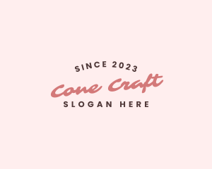 Craft Business Wordmark logo design