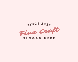 Craft Business Wordmark logo design