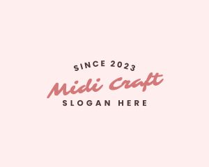 Craft Business Wordmark logo design