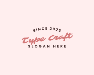 Craft Business Wordmark logo design