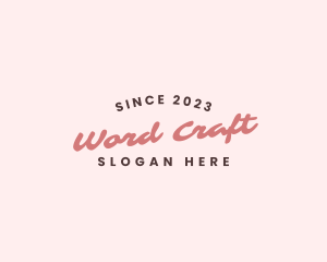 Craft Business Wordmark logo design