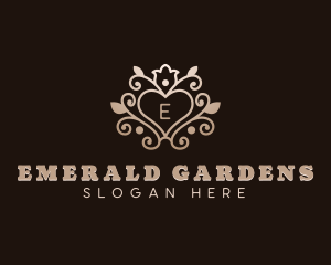 Floral Heart Garden logo design