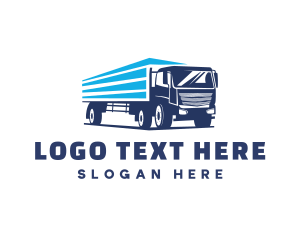 Junk Removal - Vehicle Truck Moving Company logo design
