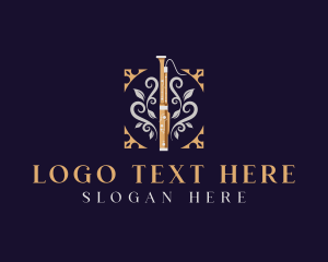 Bassoon - Bassoon Musical Instrument logo design