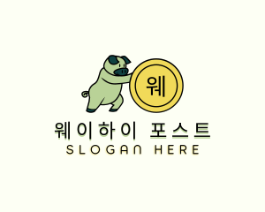 Savings Piggy Coin logo design