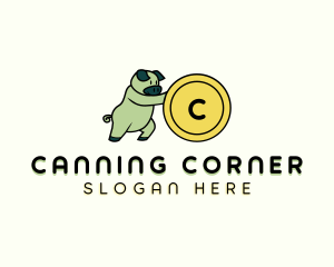 Savings Piggy Coin logo design