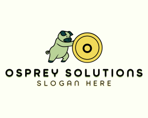 Savings Piggy Coin logo design