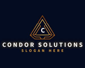 Pyramid Triangle Firm logo design