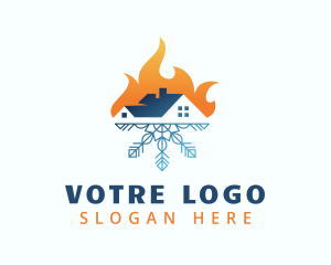 Industry - Hot Cold Temperature logo design