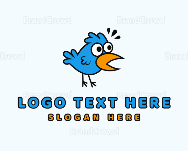 Bird Cartoon Character Logo