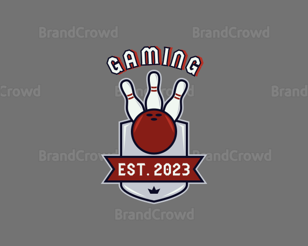 Tournament Sports Bowling Logo