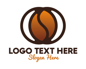 Coffee Shop - Modern Coffee Bean logo design