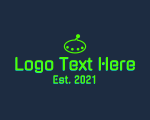 Playful - Intergalactic Alien UFO logo design