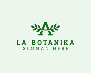 Natural Leaf Letter A Logo