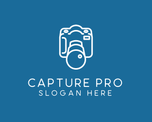 Minimalist DSLR Camera logo design