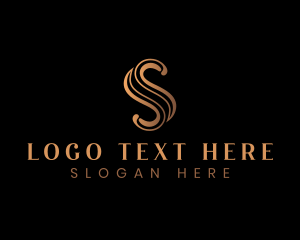 Golden - Elegant Luxury Letter S logo design
