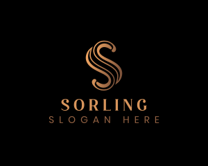 Elegant Luxury Letter S logo design