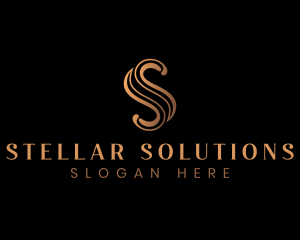 Elegant Luxury Letter S logo design