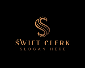 Elegant Luxury Letter S logo design