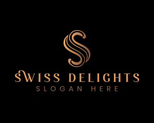 Elegant Luxury Letter S logo design