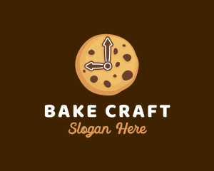 Cookie Biscuit Clock logo design