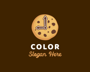 Baked Goods - Cookie Biscuit Clock logo design