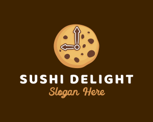 Cookie Biscuit Clock logo design