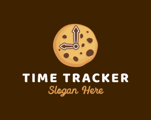 Cookie Biscuit Clock logo design