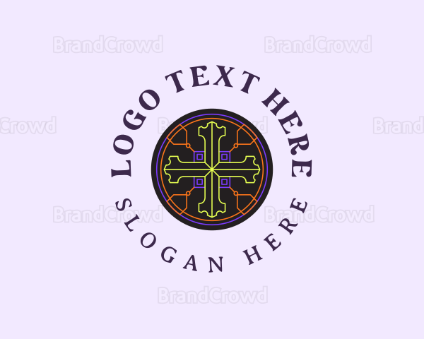 Sacred  Christian Cross Logo