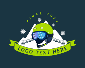 Tournament - Ski Headgear Helmet logo design