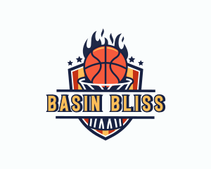 Basketball Tournament Shield logo design