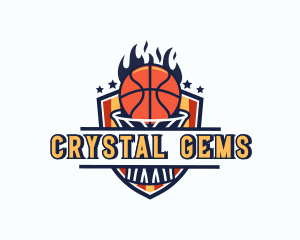 Basketball Tournament Shield logo design