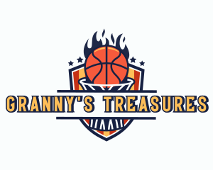 Basketball Tournament Shield logo design