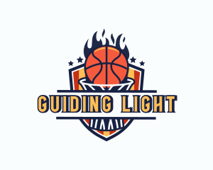 Basketball Tournament Shield logo design