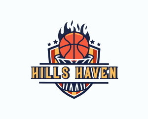 Basketball Tournament Shield logo design