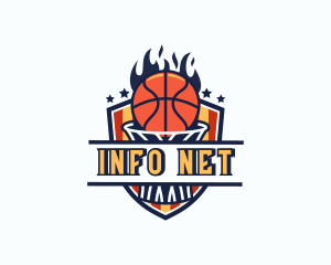 Basketball Net Shield logo design